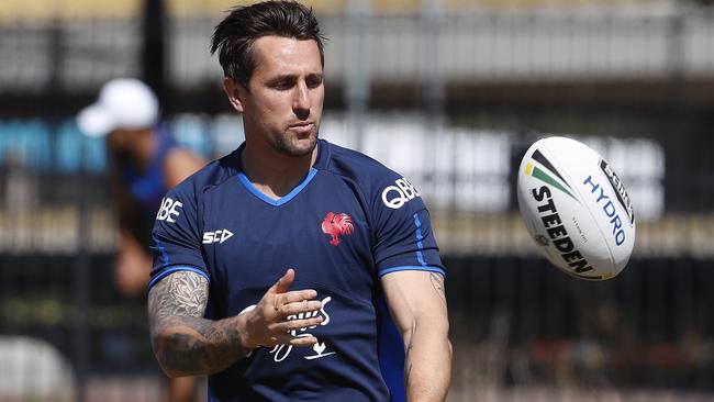 Mitchell Pearce training with the Roosters.