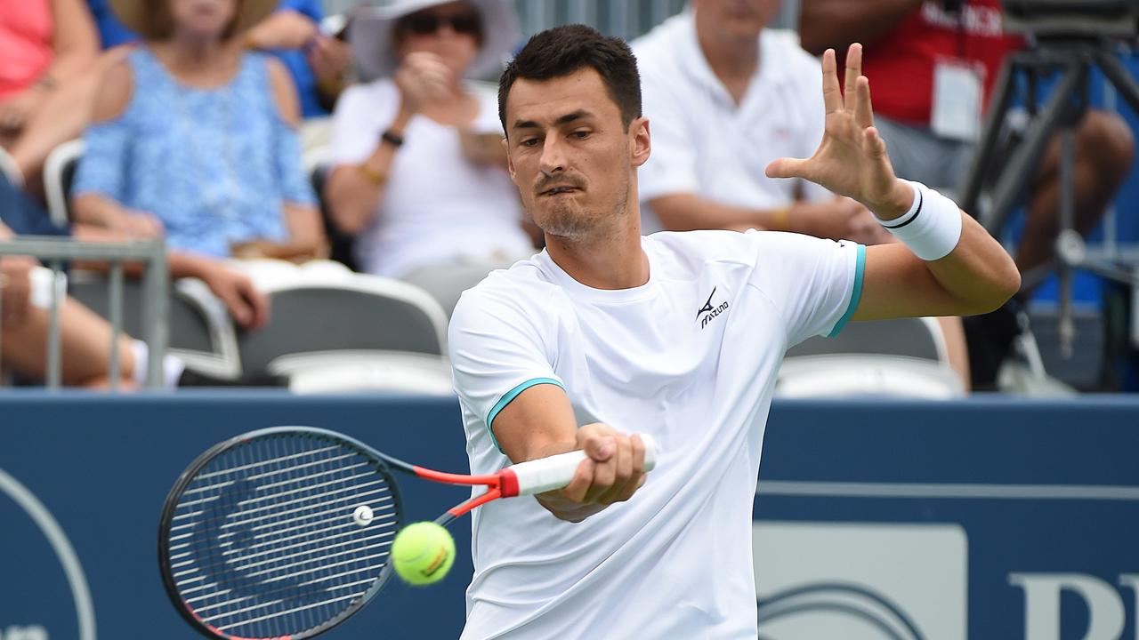 Bernard Tomic will face Alex de Minaur next.