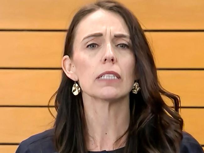 This video frame grab from TVNZ via AFPTV taken on January 19, 2023 shows New Zealand's Prime Minister Jacinda Ardern announcing she will resign from her post next month, in Wellington. - Ardern, a global figurehead of progressive politics, shocked the country on January 19 by announcing she would resign from office in a matter of weeks. (Photo by various sources / AFP) / - New Zealand OUT / -----EDITORS NOTE --- RESTRICTED TO EDITORIAL USE - MANDATORY CREDIT "AFP PHOTO / TVNZ via AFPTV " - NO MARKETING - NO ADVERTISING CAMPAIGNS - DISTRIBUTED AS A SERVICE TO CLIENTS