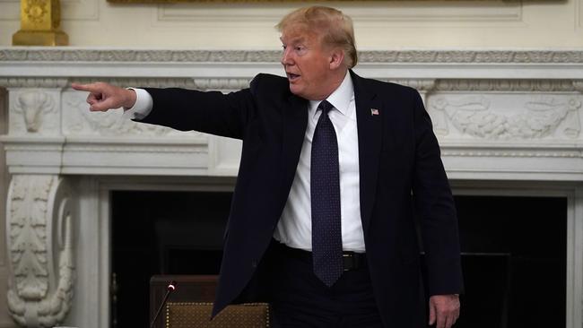 Donald Trump in the White House on Tuesday. Picture: AP