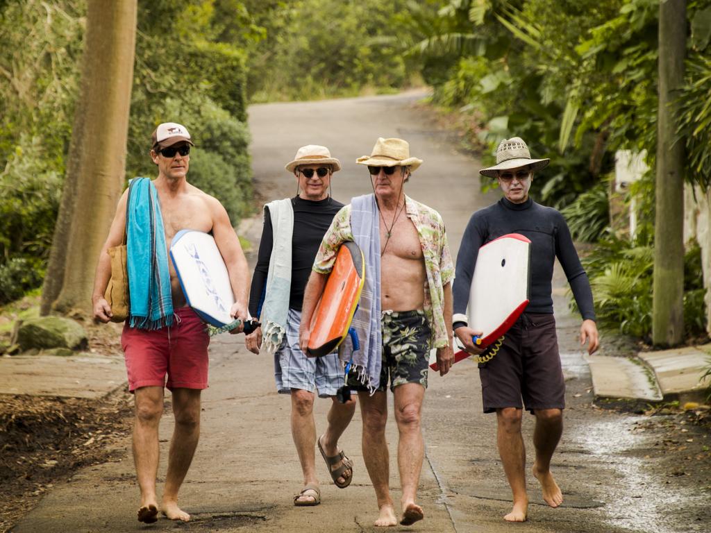 Aaron Jeffery, Sam Neill, Bryan Brown and Richard E Grant in Palm Beach.