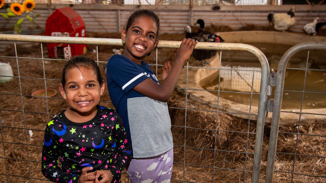 Lauren Mcgregor and Lillian Parry at the 2024 Royal Darwin Show. Picture: Pema Tamang Pakhrin