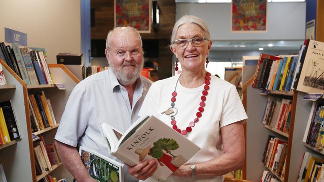 Owners of Collins Booksellers Smithfield, Andrew and Kerstin Brown are ready to retire after 33 years in business, and their store will close at the end of January unless a buyer is found. Picture: Brendan Radke
