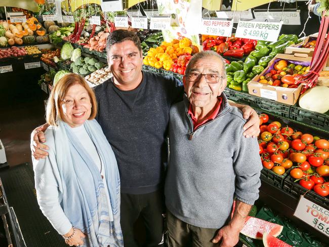 Tony and Miff Petroro with new owner Lovleen Sharma. Picture: Norm Oorloff