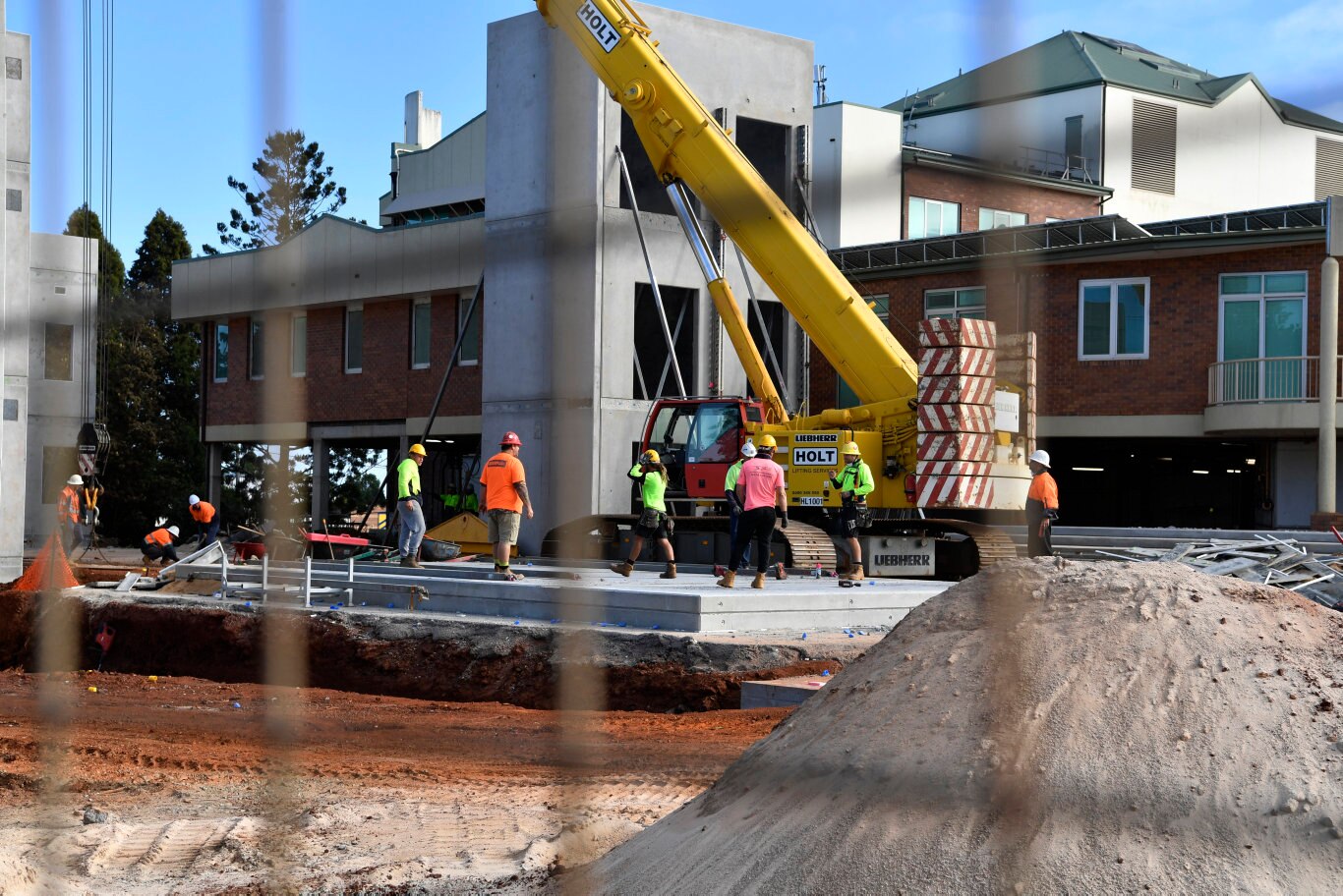 Construction work on the new emergency department at St Vincent's Private Hospital Toowoomba, Tuesday, May 19, 2020. Picture: Kevin Farmer