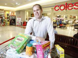 SHAKE UP: Centre manager for Redbank Plaza Lee Anderson outside Coles which will be extended. . Photo: Sarah Harvey