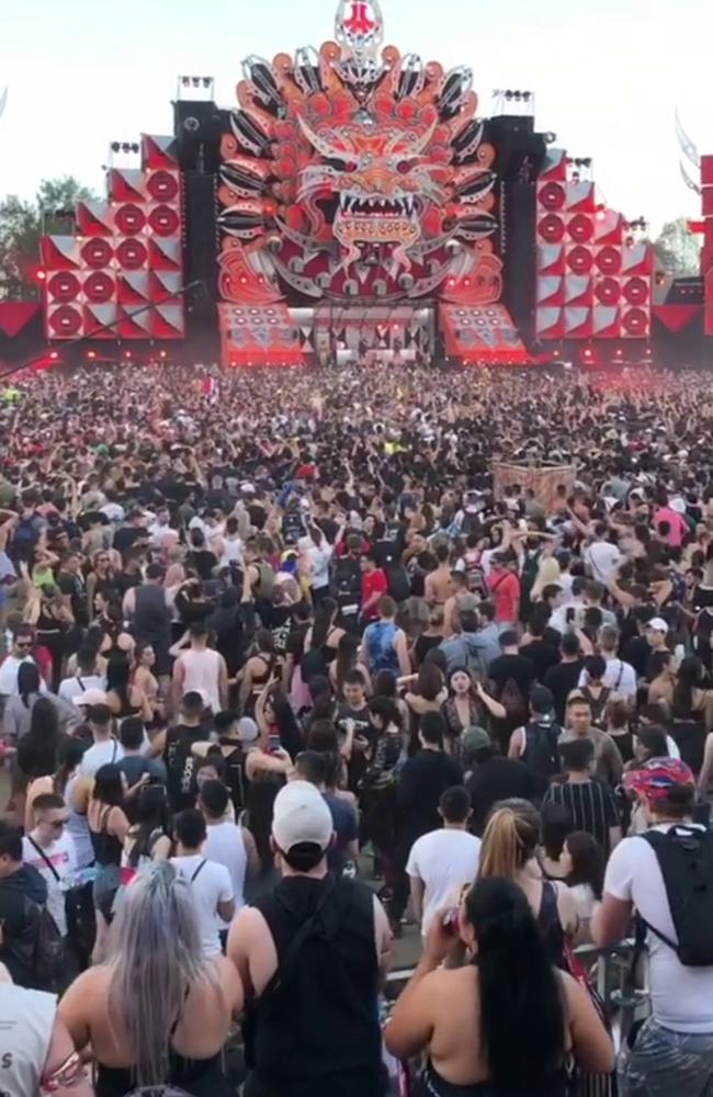 Crowds at Defqon 1 festival 2018. Picture: Instagram.