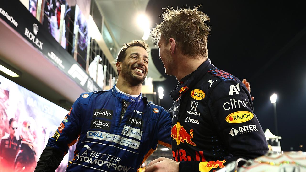 Ricciardo congratulated Verstappen for his victory. Photo by Mark Thompson/Getty Images