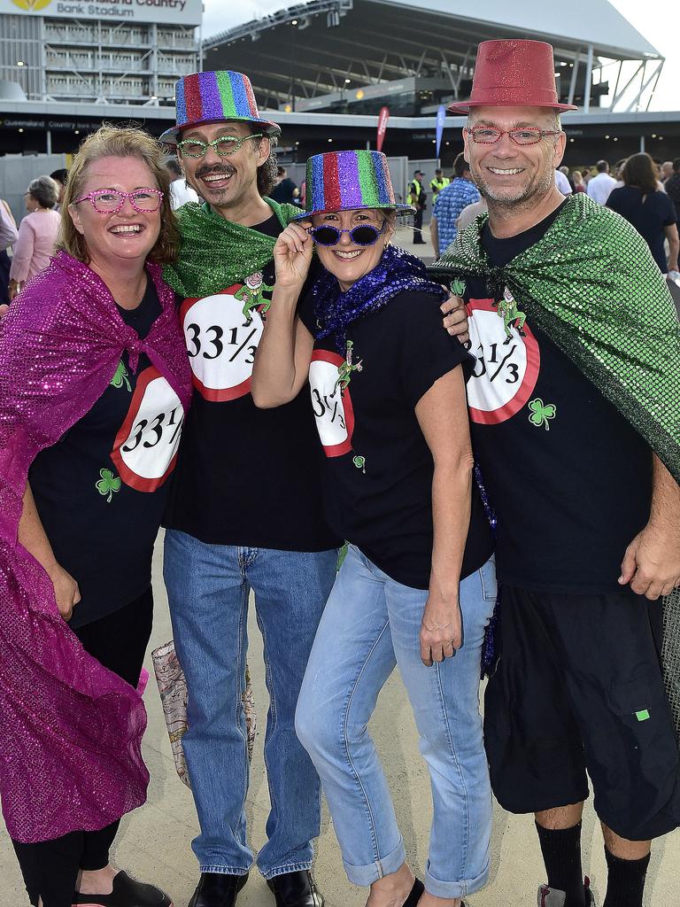 Megan Donnelly, Darren 'da daz' Irwin, Dee Pender and Richard Donnelly. Elton John performed at Queensland Country Bank Stadium, Townsville on 29 February 2020. PICTURE: MATT TAYLOR.