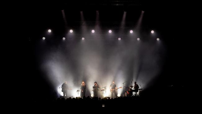 Danish alternative electronic act Trentemoller performing at MAC2 in Hobart. Picture: Rosie Hastie / DarkLab