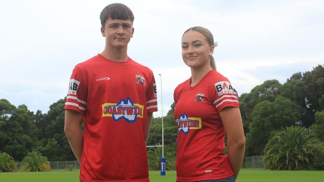 Jack Koster is preparing for his first year in the Harold Matthew Cup, while Ella Koster returns for a second year of Tarsha Gale Cup. Picture: Kevin Merrigan