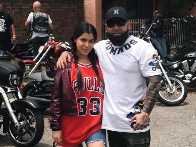 Nomad bikie Moudi Tajjour had a short-lived marriage to Sanaa Mehajer. Source Instagram