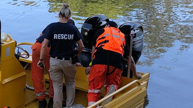 RIVER ARREST: Police rescue were called to assist with the arrest of man, 33, who tried to evade officers by jumping in the Wilson River, Lismore. File Photo: Alison Paterson