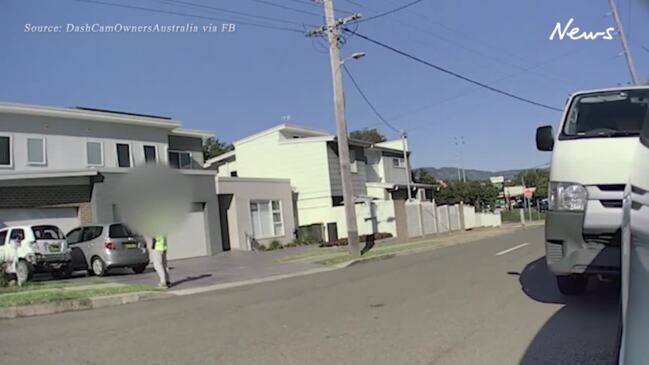 Albion Park delivery driver forgets handbrake