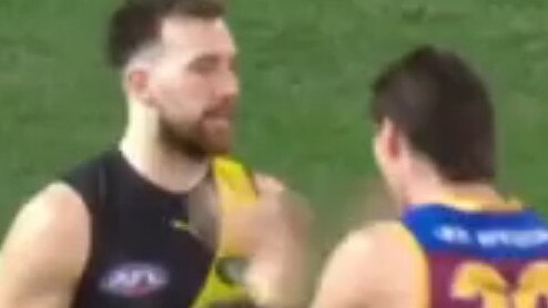 Hipwood clapped right in Balta's face. Photo: Fox Sports