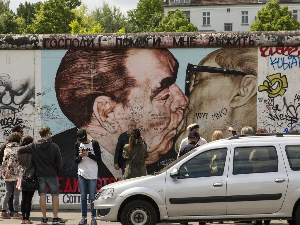 The famous Fraternal Kiss mural is part of the East Side Gallery. Picture: Istock