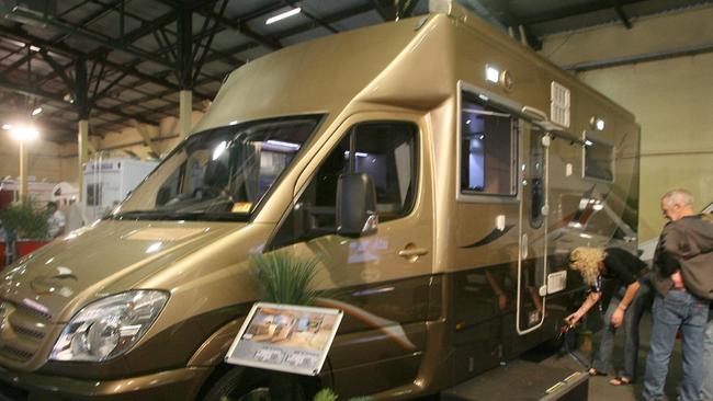 Paradise Motorhomes' model on display at the RNA