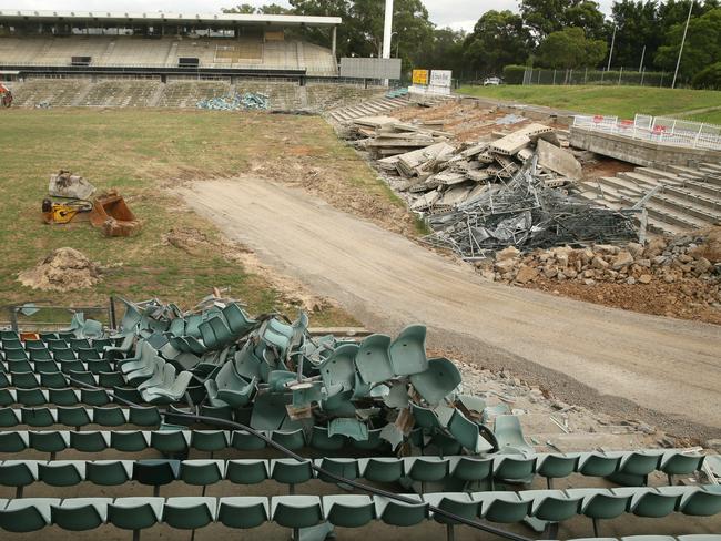 Parramatta stadium is being demolished again to make way for a more modern replacement.