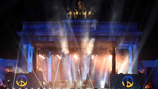 New Year’s Eve at the Brandenburg Gate on Berlin, Germany. Picture: AFP