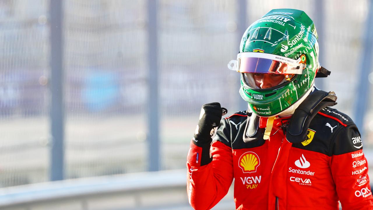 Charles Leclerc took pole position for the United States Grand Prix. (Photo by Mark Thompson/Getty Images)