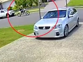 Hoon caught on camera in Pimpama moments before crash.