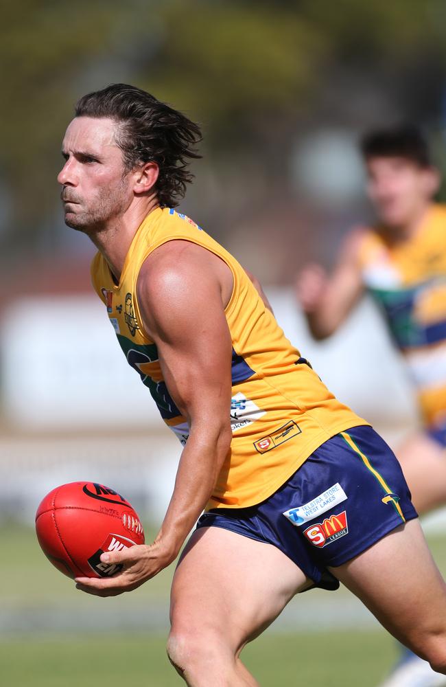 Eagles rover James Boyd in action at Woodville Oval. Picture: Stephen Laffer