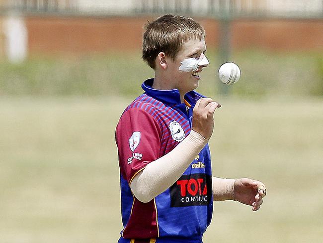 Northenr District’s bowler Lachlan Bartlett. Picture: John Appleyard