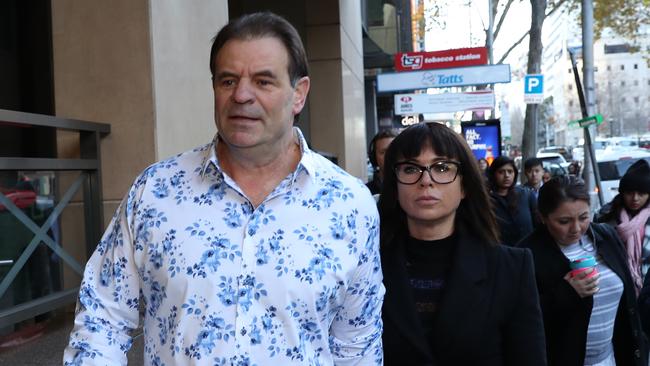 John Setka and Emma Walters outside court. Picture: David Crosling