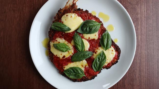 Capitano’s famous veal parmigiana. Picture: Rebecca Michael