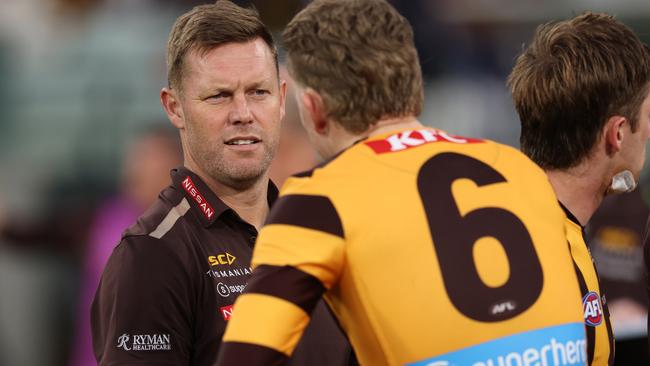 Sam Mitchell has defended James Sicily. Picture: James Wiltshire/AFL Photos via Getty Images