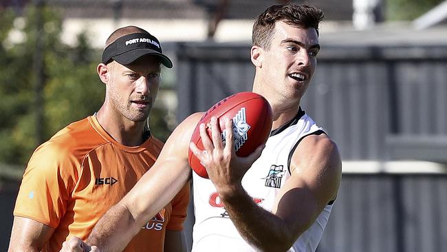 Big Port recruit Scott Lycett churned out the highest SuperCoach score of the Round. Picture: Sarah Reed