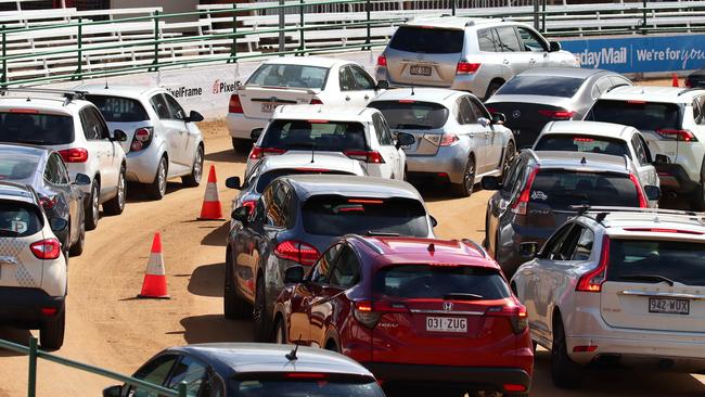 Mass testing turnouts have been the norm during previous outbreaks. Picture: David Clark