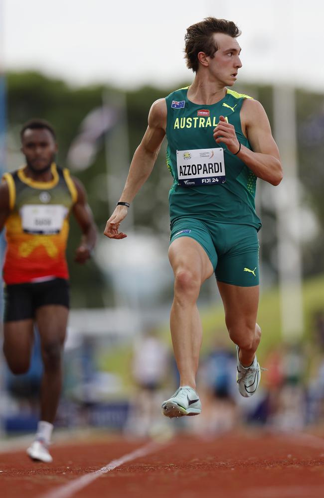 Australian sprinter Joshua Azzopardi will headline the star-studded field. Picture: Michael Klein