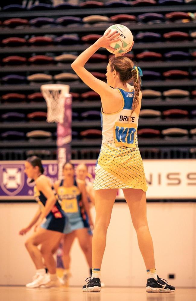 USC Thunder player Ellie Brice has been selected in the Netball Queensland U17 squad. Picture: Netball Queensland.