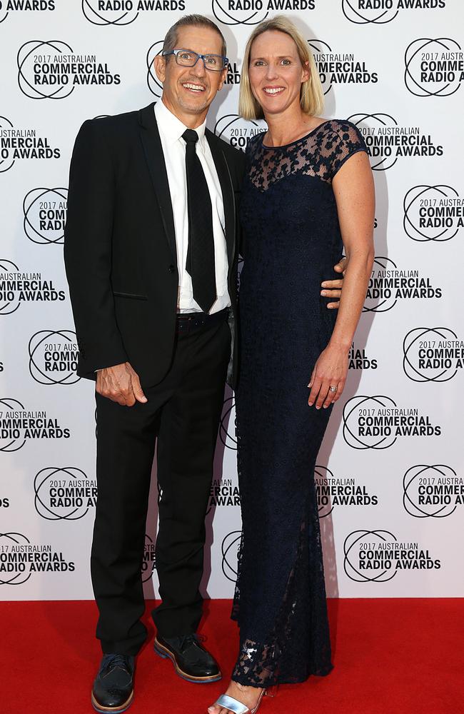 Susie O'Neill and her husband Cliff Fairley on the red carpet at the 2017 Australian Commercial Radio Awards. Picture: Ian Currie