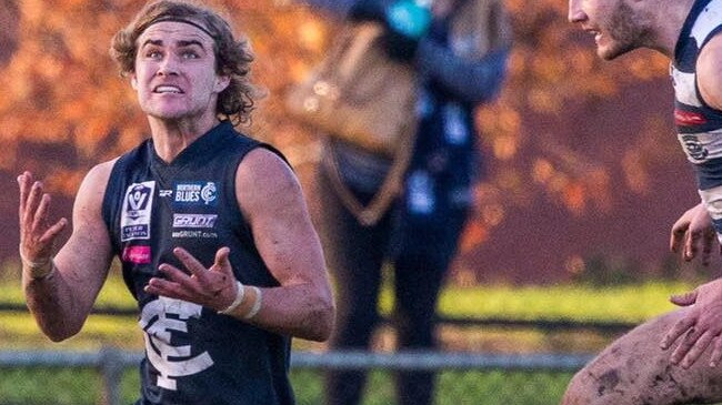 Cam Barrett in action for Northern Blues in the VFL.