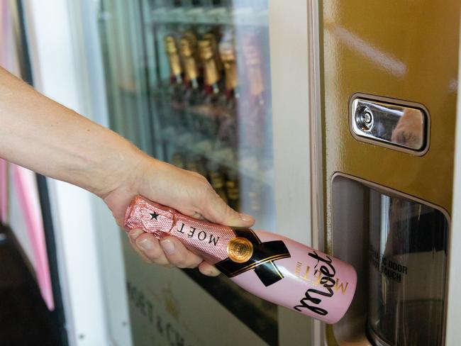 The champagne vending machine. Picture: Jenifer Jagielski