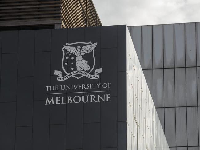 MELBOURNE, AUSTRALIA - NewsWire Photos MAY 07, 2021:  Signage for The University of Melbourne is seen in Melbourne, Victoria. Picture: NCA NewsWire / Daniel Pockett