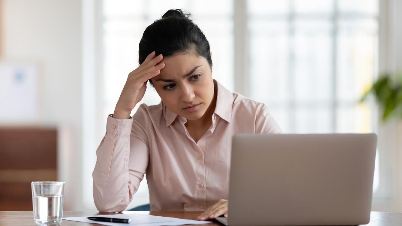 Unhappy young woman frustrated with scam. Photo: Supplied