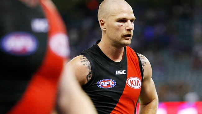 A dejected Jake Stringer after the final siren.