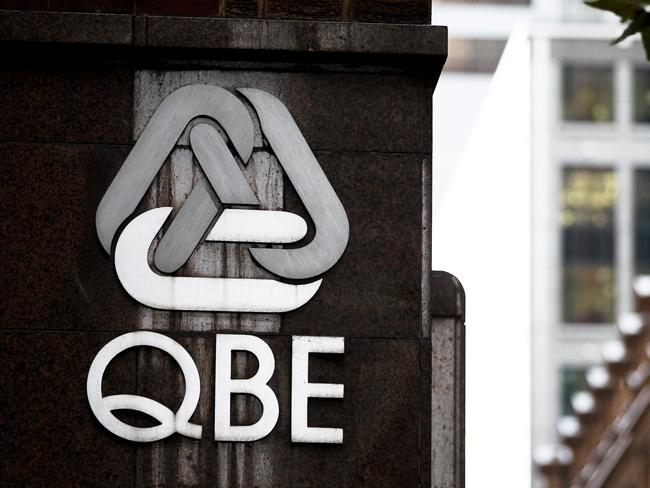 The logo of QBE Insurance Group Ltd. is displayed on QBE Building, home to the company's headquarters, in Sydney, Australia, on Monday, Feb. 28, 2011. QBE Insurance Group, Australia's largest insurer, said profit growth will accelerate this year after the company raised its forecast for premiums. Photographer: Ian Waldie/Bloomberg