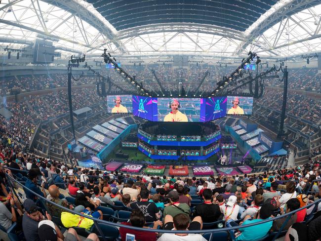 The 2019 Fortnite World Cup Finals at Arthur Ashe Stadium in New York City. (Photo by Johannes EISELE / AFP)