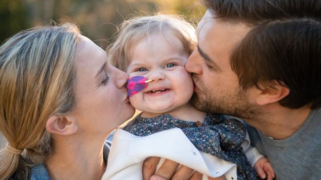 After enduring more than 400 days living a twilight zone between life and death Ellie’s day finally came. Picture: Jason Edwards