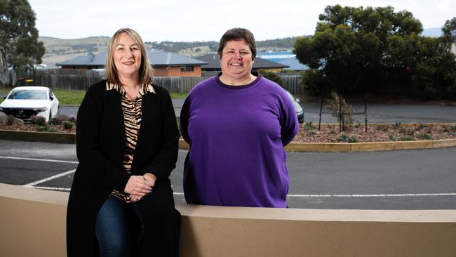 One Community Together project officer Kathryn Cranny, left, and One Community Together member and local resident of 21 years Linda Nicholson. Picture: Mireille Merlet