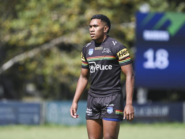 CANBERRA, AUSTRALIA, NewsWire Photos. MARCH 9, 2024: UNE SG Ball Cup - NSWRL Junior Reps Round Six Canberra Raiders vs Penrith Panthers at Raiders Belconnen in Canberra. Picture: NCA NewsWire / Martin Ollman