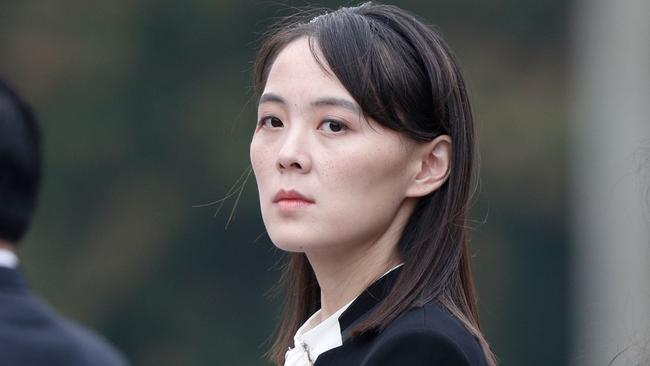 Kim Yo Jong said North Korea was convinced a nuclear deterrent ‘should be brought to further perfection’. Picture: AFP