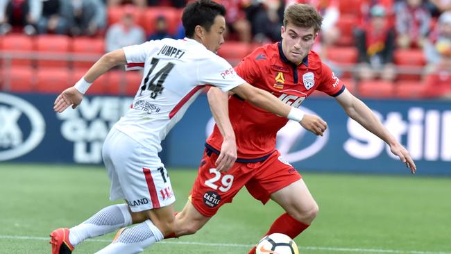 Young gun Ryan Strain has impressed for Adelaide this season. Picture: Cathy Davis