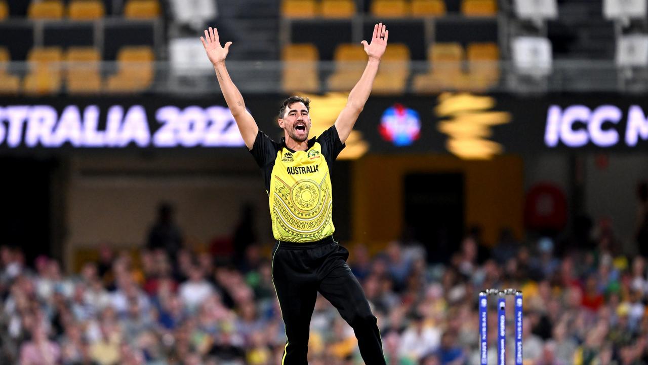 Mitchell Starc was dropped for Australia’s final World Cup match. Picture: Getty Images