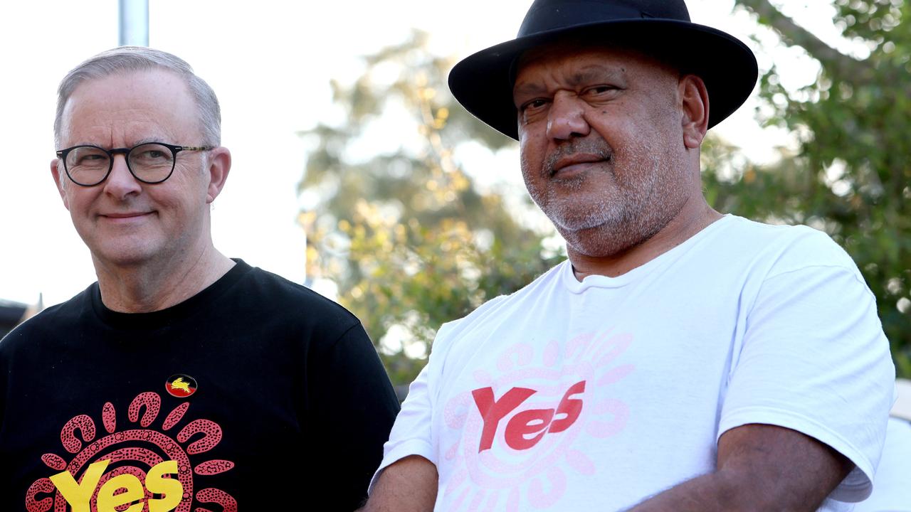 Mr Albanese has been out on the hustings campaigning for the Yes vote. Picture: Damian Shaw / Sunday Telegraph