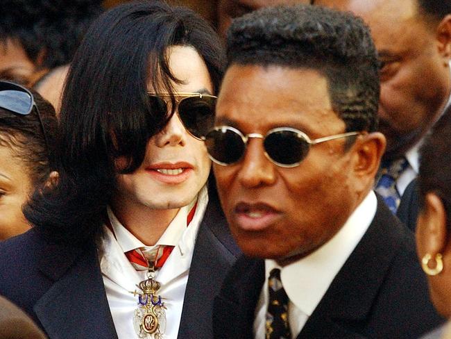 Michael Jackson and brother Jermaine pictured in 2004.